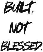 Build Not Blessed white cotton t-shirt back design - premium streetwear